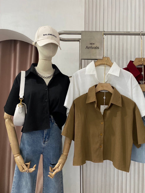 MATINEE Basic Crop Shirts